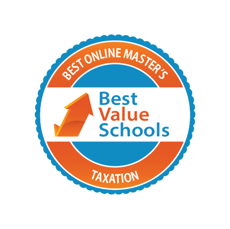 Best online Master's in Taxation badge by Best Value Schools