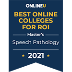 Best Online Speech Pathology Master's Programs badge