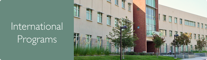 International Programs. Photo of a University Hall building on CSUN campus.