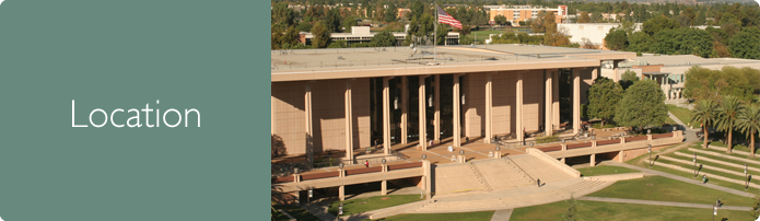 Location. Oviatt Library photographed from above.