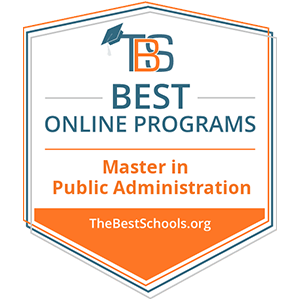 Number 23 of the Best Online MPA Programs badge.