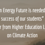 Letter excerpt: "A clean energy is needed for the success of our students"