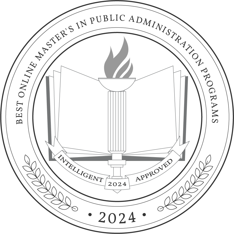 Best Master's in Public Administration 2024 badge from Intelligent.