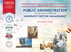 Master of Public Administration: Nonprofit Sector Management Option e-brochure cover