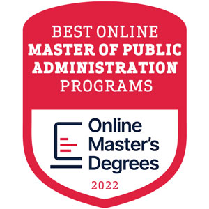 Best Online Programs - Masters in Public Administration badge from successfulstudent.org
