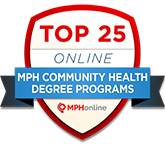 Number 17 Online Master in Health Administration and Health Care Management 2014 badge.