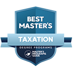 Best Master's in Taxation badge