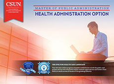 Master of Public Administration: Health Administration Option e-brochure cover