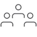 Cohort (group of 3 people) icon