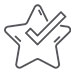 Trusted programs (stars with check mark) icon