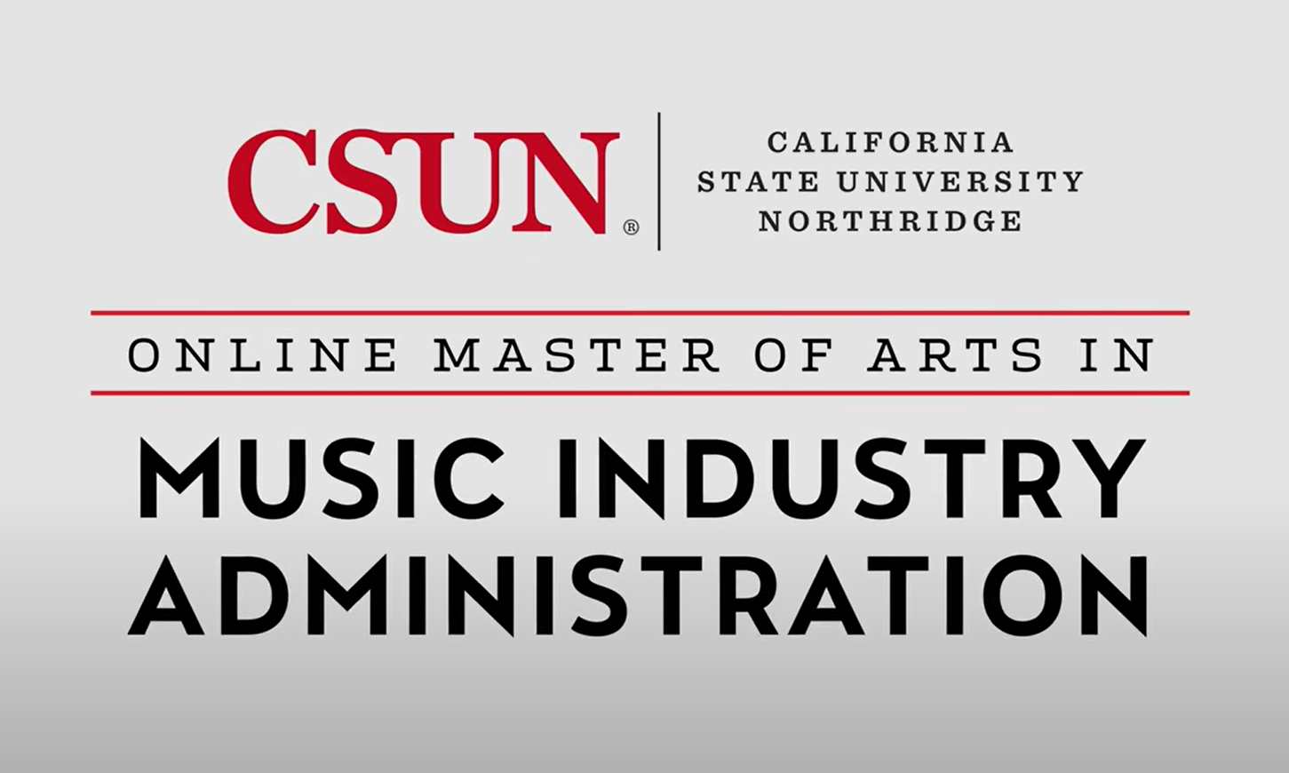 CSUN's Master of Arts in Music Industry Administration (MIA)
