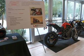 Hollywood Electrics displayed electric motorcycles at the Valley Performing Arts Center as part of the CleanTech LA event.