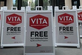CSUN VITA signs for free help with your tax