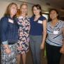 MSW faculty Jennifer Henningfield; MSW faculty Katie Mortimer; Marlene Cardozo, admissions and student engagement coordinator; Rachel Navarro, off-site MSW program coordinator. MSW faculties, admissions and students engagement coordinator and off-site coordinator