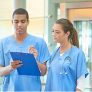 New Perioperative Nursing Program Two nurses looking at a clipboard