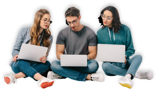 Student With Laptops